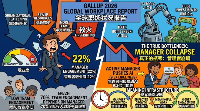 Gallup 2026 Global Workplace Report: The Collapse of Manager Engagement