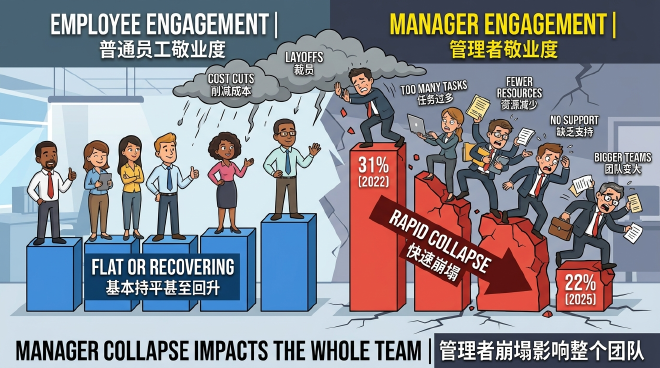 The Collapse of Manager Engagement