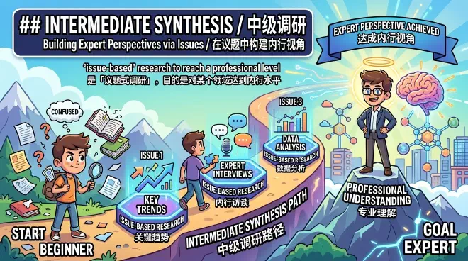 中级调研：在议题中构建内行视角